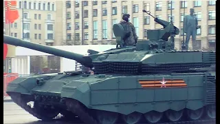 Бронетехника Парада Победы в центре Москвы. Putin's armada of troops enters Moscow.