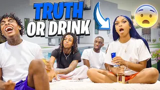 EXTREME TRUTH OR DRINKW/ TJ * he got exposed* 😨🔥