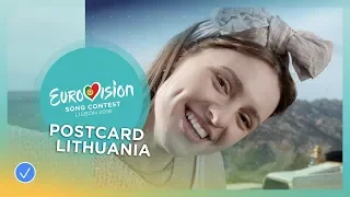 Postcard of Ieva Zasimauskaitė from Lithuania - Eurovision 2018