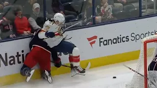 Nick Cousins HAMMERS Erik Gudbranson, Gudbranson Doesn't Like It And Chaos Erupts