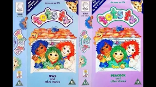 Tots TV - Owl and other stories (VC 1303), Peacock and other stories (VC 1307) 1993 UK VHS