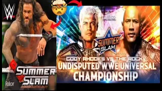 🤯Cody Rhodes VS Rock at summerslam 100% Confirmed!! Roman Reigns Return at summerslam 2024😱