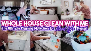 2022🌟WHOLE HOUSE CLEAN WITH ME- EXTREME CLEANING MOTIVATION FOR REAL LIFE MESSES-SPEED CLEANING