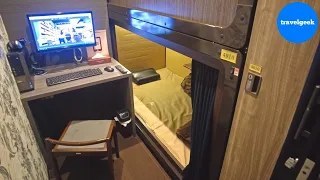 Spending 12 Hours in Japan's $20 Cheap CAPSULE Hotel