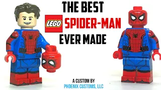 The BEST LEGO Spider-Man Minifig EVER MADE  - (MCU Tom Holland Suit, Phoenix Customs)