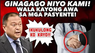 LAGOT KAYO! JV EJERCITO IBINULGAR MGA MODUS NG MGA DOKTOR KAPALIT NG MGA KALIGTASAN NG PASYENTE!