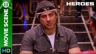 Wheelchair the strongest weapon | Movie Scene | Heroes | Sohail Khan, Vatsal Sheth, Sunny Deol