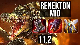 RENEKTON vs VIEGO (MID) | 1000+ games, 1.3M mastery, 8/4/12 | KR Master | v11.2