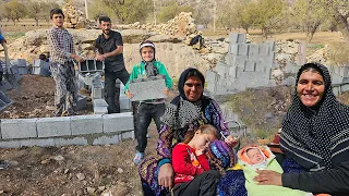 Fariba and Ali Saleh build a house for Akram's family