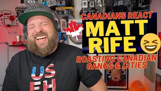 Canadian Reacts to Roasting Canadian Gangs & Cities  I  Canadians React