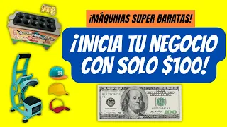 ¡INICIA tu NEGOCIO con SOLO $100! | MÁQUINAS SUPER BARATAS 🚀💸