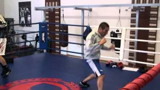 Бокс: Александр Бахтин и Денис Шафиков на тренировке