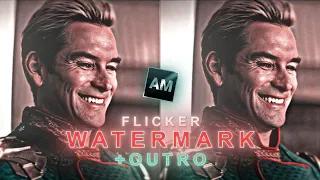 Flicker watermark + outro tutorial on Alight Motion {+preset}