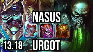 NASUS vs URGOT (TOP) | 3/1/11, 300+ games | NA Master | 13.18