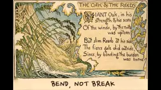 aesop's fables 23 : the oak and the reeds