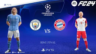 FC 24 - Manchester City Vs Bayern Munich | Champions League Semi Final |PS5™ [4K60] .