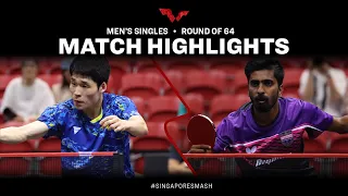 Jang Woojin vs Sathiyan Gnanasekaran | MS R64 | Singapore Smash 2023