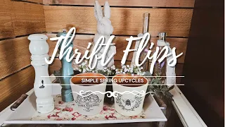 Thrift Flips • Trash to Treasure • Simple Spring Upcycles Using Salvaged Items • Upcycled Decor