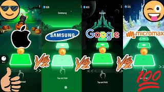 Tiles hop - I phone vs Samsung vs Google vs Micromax - #games #gaming #youtube #iphone #samsung