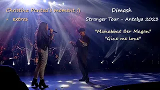 [Full Screen] Dimash - Mahabbat Ber Magan - Christina Pantea moment - Antalya concert 2023 [Fancam]