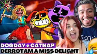 REACT DogDay e CatNap DERROTAM a Miss Delight no Smiling Critters VR