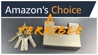 [842] Picked in 2 Seconds! Amazon’s Choice “High Security Padlock”