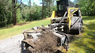 MY PARENTS WERE SHOCKED! HARLEY RAKE DRIVEWAY RESCUE! POTHOLES DESTROYED!