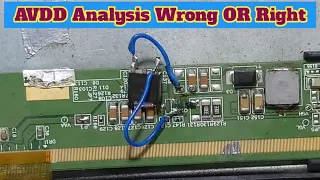 DC to  DC ic G5562A AVDD voltage Analysis Live Fault finding