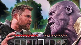 Thanos vs Thor but it's Minecraft