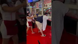 Punishment for not finishing your meal at the Heart Attack Grill!