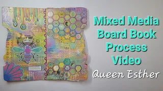 Mixed Media Board Book Process Video: Queen Esther