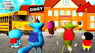 OGGY GOING TO SCHOOL WITH JACK IN GTA 5 (GTA 5 MODS)