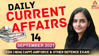 14th September Current Affairs 2021 | Current Affairs Today | Daily Current Affairs 2021#DefenceAdda