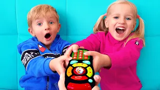 Magic TV Remote Song + More children's songs by Katya and Dima
