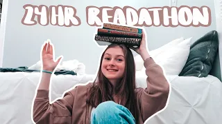 i read for 24 hours straight!? | 24 hour readathon vlog