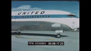 1967 “DISCOVERY ’67"  BOEING 727 JETLINER  UNITED AIRLINES  EDUCATIONAL FILM XD30862