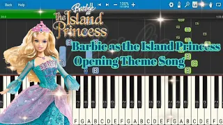 Barbie as the Island Princess Opening Theme Song (Piano Cover/Tutorial)