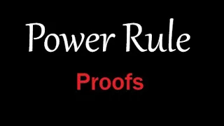 Proof of Power Rules for Differentiation and Integration