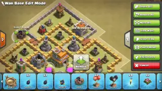 Town Hall 7 defense base without Barbarian King