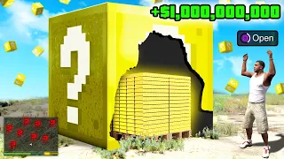 Opening BILLIONAIRE LUCKY BLOCKS in GTA 5!