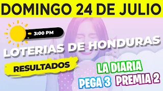 Sorteo 3PM Loto Honduras, La Diaria, Pega 3, Premia 2, Domingo 24 de Julio del 2022 | Ganador 😱🤑💰💵