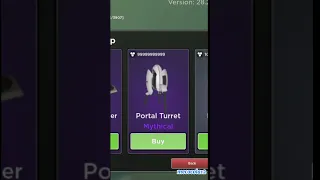 "Portal Turret" new item in evade ! ( daily store )