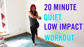 20 Min QUIET Low Impact Home or Small Space Workout | Silent Cardio, Strength & Abs - No Equipment