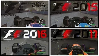 F1 2017 vs 2016 vs 2015 vs 2014 | McLaren Comparison (Singapore)