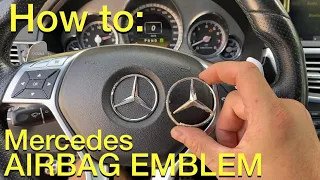 E63 AMG Mercedes / How to: Airbag emblem replacement