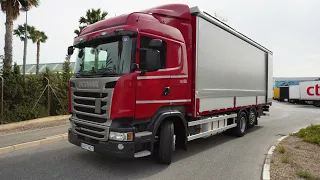 SCANIA R410 EURO 6 DE 3 EJES SEMI-TAULINER CON TRAMPILLA