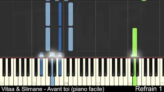 Vitaa & Slimane - Avant toi (Piano facile)