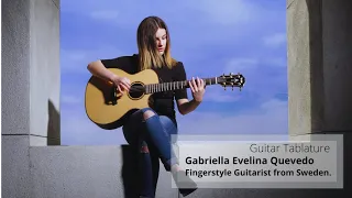 Guitar TAB - Gabriella Quevedo : (The Beatles) While My Guitar Gently Weeps | Tutorial Sheet #iMn