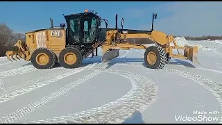 Приехали на объект#грейдер Caterpillar 150 AWD