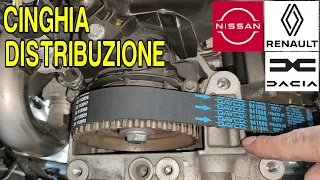 Sostituzione Cinghia Distribuzione Motore 1.5 dci k9k Nissan Qashqai Dacia Renault, Timing Belt k9k